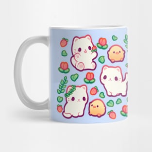 Cute Cat and Duck Spring Mug